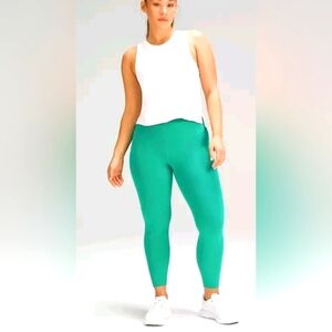 Lululemon Wunder Train HR Tight 25" Kelly Green Contour Fit Sz 14  New